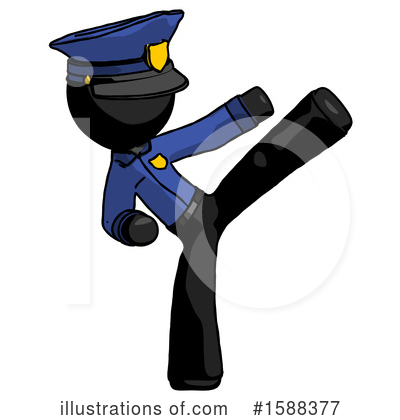 Royalty-Free (RF) Black Design Mascot Clipart Illustration by Leo Blanchette - Stock Sample #1588377