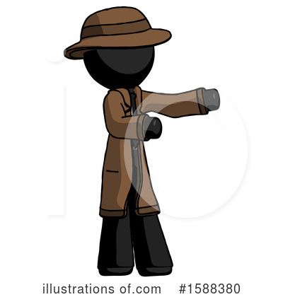 Royalty-Free (RF) Black Design Mascot Clipart Illustration by Leo Blanchette - Stock Sample #1588380