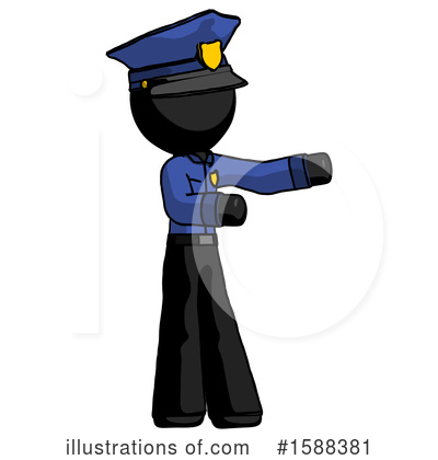Royalty-Free (RF) Black Design Mascot Clipart Illustration by Leo Blanchette - Stock Sample #1588381