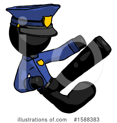 Royalty-Free (RF) Black Design Mascot Clipart Illustration by Leo Blanchette - Stock Sample #1588383
