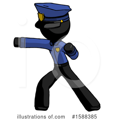 Royalty-Free (RF) Black Design Mascot Clipart Illustration by Leo Blanchette - Stock Sample #1588385