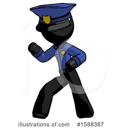 Royalty-Free (RF) Black Design Mascot Clipart Illustration by Leo Blanchette - Stock Sample #1588387