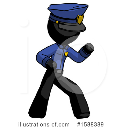 Royalty-Free (RF) Black Design Mascot Clipart Illustration by Leo Blanchette - Stock Sample #1588389