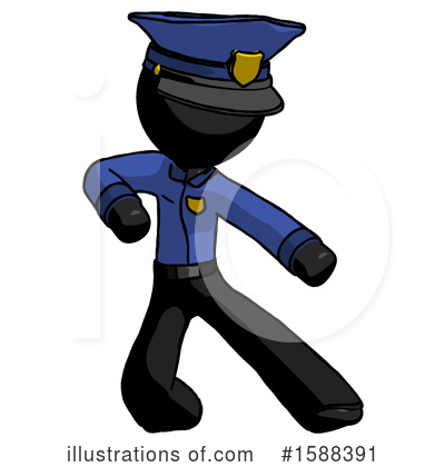 Royalty-Free (RF) Black Design Mascot Clipart Illustration by Leo Blanchette - Stock Sample #1588391