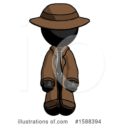 Royalty-Free (RF) Black Design Mascot Clipart Illustration by Leo Blanchette - Stock Sample #1588394