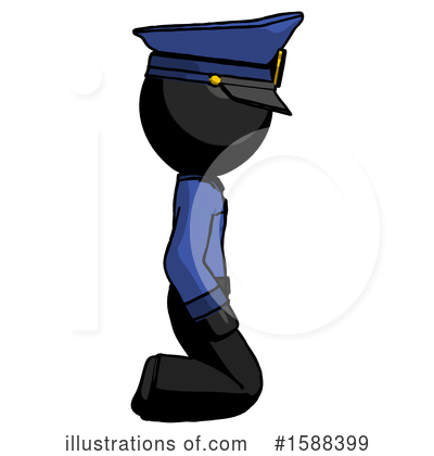 Royalty-Free (RF) Black Design Mascot Clipart Illustration by Leo Blanchette - Stock Sample #1588399