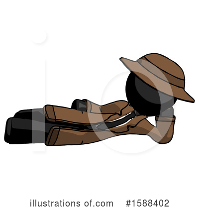 Royalty-Free (RF) Black Design Mascot Clipart Illustration by Leo Blanchette - Stock Sample #1588402