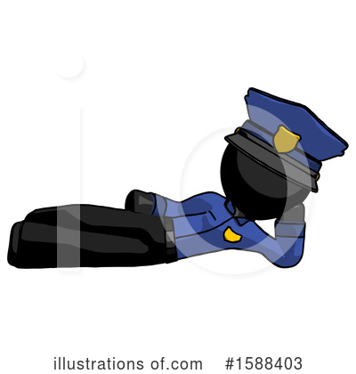 Royalty-Free (RF) Black Design Mascot Clipart Illustration by Leo Blanchette - Stock Sample #1588403