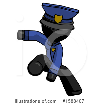 Royalty-Free (RF) Black Design Mascot Clipart Illustration by Leo Blanchette - Stock Sample #1588407
