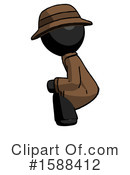 Black Design Mascot Clipart #1588412 by Leo Blanchette