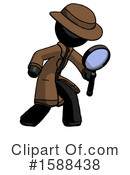 Black Design Mascot Clipart #1588438 by Leo Blanchette