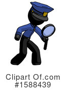 Black Design Mascot Clipart #1588439 by Leo Blanchette
