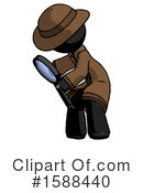 Black Design Mascot Clipart #1588440 by Leo Blanchette