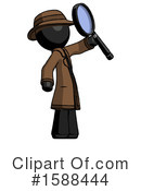 Black Design Mascot Clipart #1588444 by Leo Blanchette