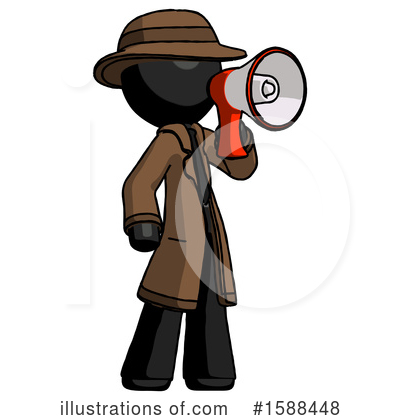 Royalty-Free (RF) Black Design Mascot Clipart Illustration by Leo Blanchette - Stock Sample #1588448