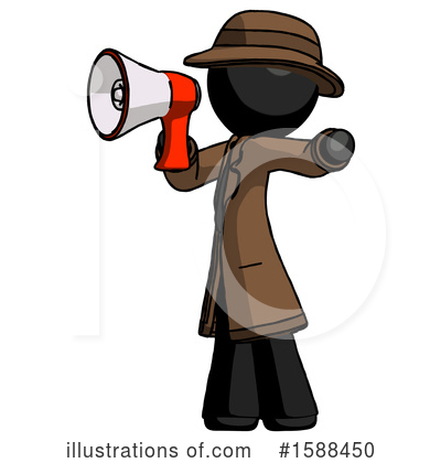 Royalty-Free (RF) Black Design Mascot Clipart Illustration by Leo Blanchette - Stock Sample #1588450
