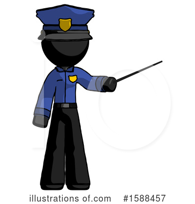 Royalty-Free (RF) Black Design Mascot Clipart Illustration by Leo Blanchette - Stock Sample #1588457