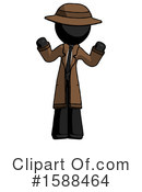 Black Design Mascot Clipart #1588464 by Leo Blanchette