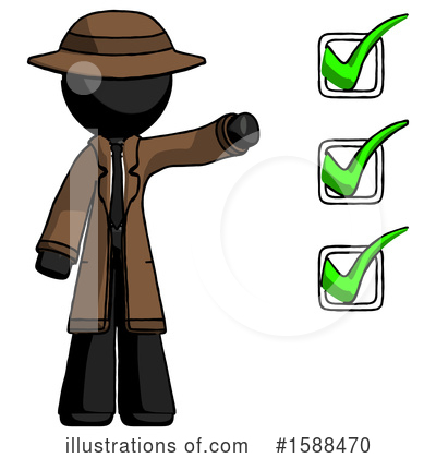 Royalty-Free (RF) Black Design Mascot Clipart Illustration by Leo Blanchette - Stock Sample #1588470