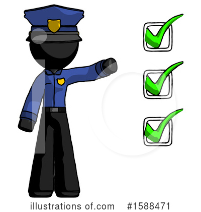 Royalty-Free (RF) Black Design Mascot Clipart Illustration by Leo Blanchette - Stock Sample #1588471