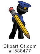 Black Design Mascot Clipart #1588477 by Leo Blanchette