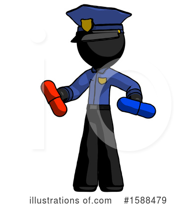 Royalty-Free (RF) Black Design Mascot Clipart Illustration by Leo Blanchette - Stock Sample #1588479