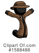 Black Design Mascot Clipart #1588486 by Leo Blanchette