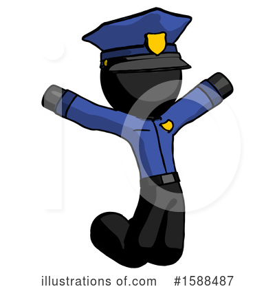 Royalty-Free (RF) Black Design Mascot Clipart Illustration by Leo Blanchette - Stock Sample #1588487