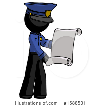 Royalty-Free (RF) Black Design Mascot Clipart Illustration by Leo Blanchette - Stock Sample #1588501