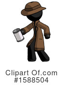Black Design Mascot Clipart #1588504 by Leo Blanchette