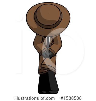 Royalty-Free (RF) Black Design Mascot Clipart Illustration by Leo Blanchette - Stock Sample #1588508