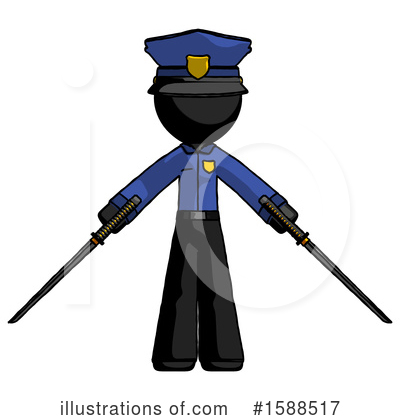 Royalty-Free (RF) Black Design Mascot Clipart Illustration by Leo Blanchette - Stock Sample #1588517