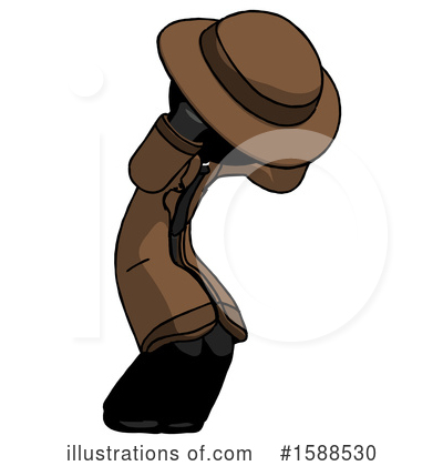 Royalty-Free (RF) Black Design Mascot Clipart Illustration by Leo Blanchette - Stock Sample #1588530