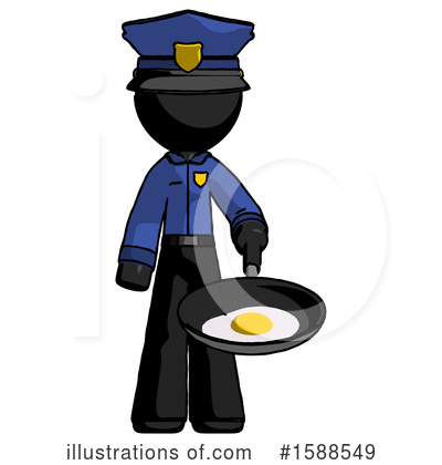 Royalty-Free (RF) Black Design Mascot Clipart Illustration by Leo Blanchette - Stock Sample #1588549