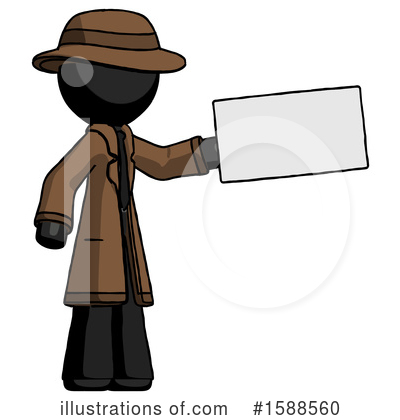 Royalty-Free (RF) Black Design Mascot Clipart Illustration by Leo Blanchette - Stock Sample #1588560