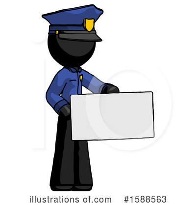 Royalty-Free (RF) Black Design Mascot Clipart Illustration by Leo Blanchette - Stock Sample #1588563
