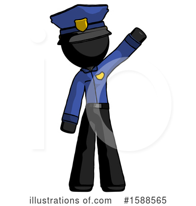 Royalty-Free (RF) Black Design Mascot Clipart Illustration by Leo Blanchette - Stock Sample #1588565