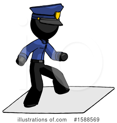 Royalty-Free (RF) Black Design Mascot Clipart Illustration by Leo Blanchette - Stock Sample #1588569