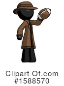 Black Design Mascot Clipart #1588570 by Leo Blanchette