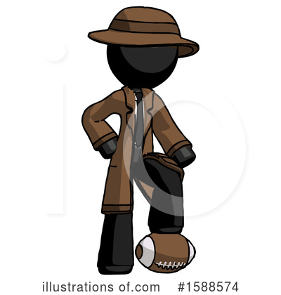 Royalty-Free (RF) Black Design Mascot Clipart Illustration by Leo Blanchette - Stock Sample #1588574