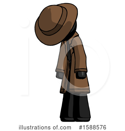 Royalty-Free (RF) Black Design Mascot Clipart Illustration by Leo Blanchette - Stock Sample #1588576