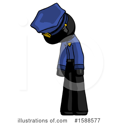 Royalty-Free (RF) Black Design Mascot Clipart Illustration by Leo Blanchette - Stock Sample #1588577