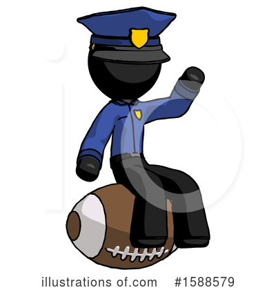 Royalty-Free (RF) Black Design Mascot Clipart Illustration by Leo Blanchette - Stock Sample #1588579