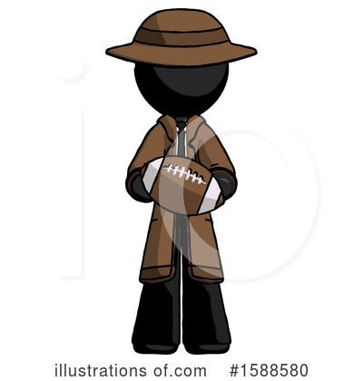 Royalty-Free (RF) Black Design Mascot Clipart Illustration by Leo Blanchette - Stock Sample #1588580