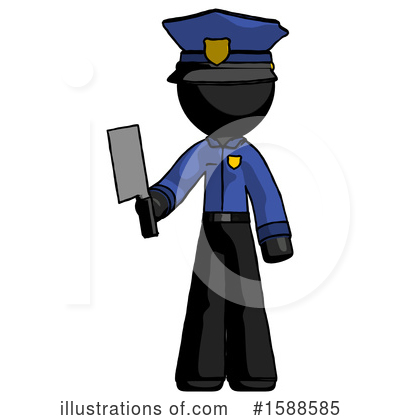 Royalty-Free (RF) Black Design Mascot Clipart Illustration by Leo Blanchette - Stock Sample #1588585
