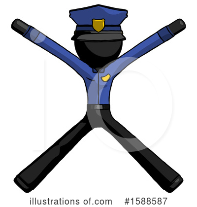 Royalty-Free (RF) Black Design Mascot Clipart Illustration by Leo Blanchette - Stock Sample #1588587