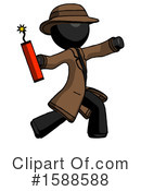 Black Design Mascot Clipart #1588588 by Leo Blanchette