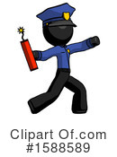 Black Design Mascot Clipart #1588589 by Leo Blanchette