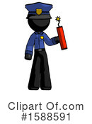 Black Design Mascot Clipart #1588591 by Leo Blanchette