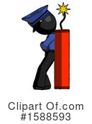 Black Design Mascot Clipart #1588593 by Leo Blanchette